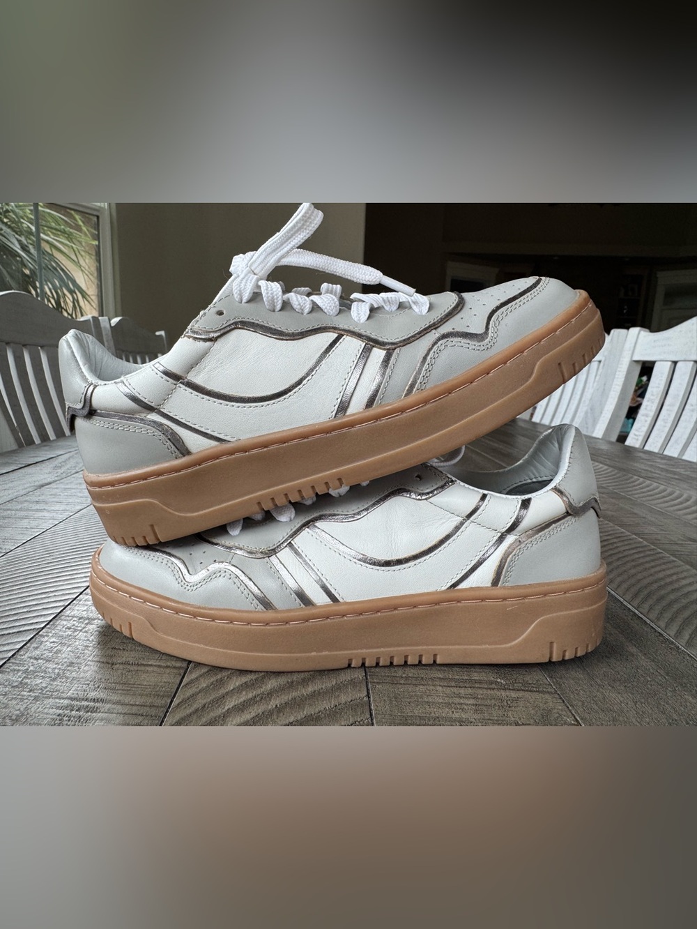 Free People Retro Thirty Love Sneaker Winter/White Combo Women’s Size 7